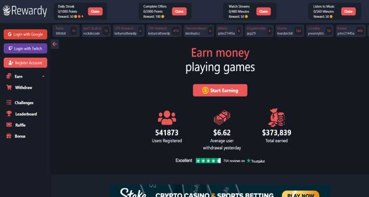 Rewardy 100 Secret Websites To Make Money