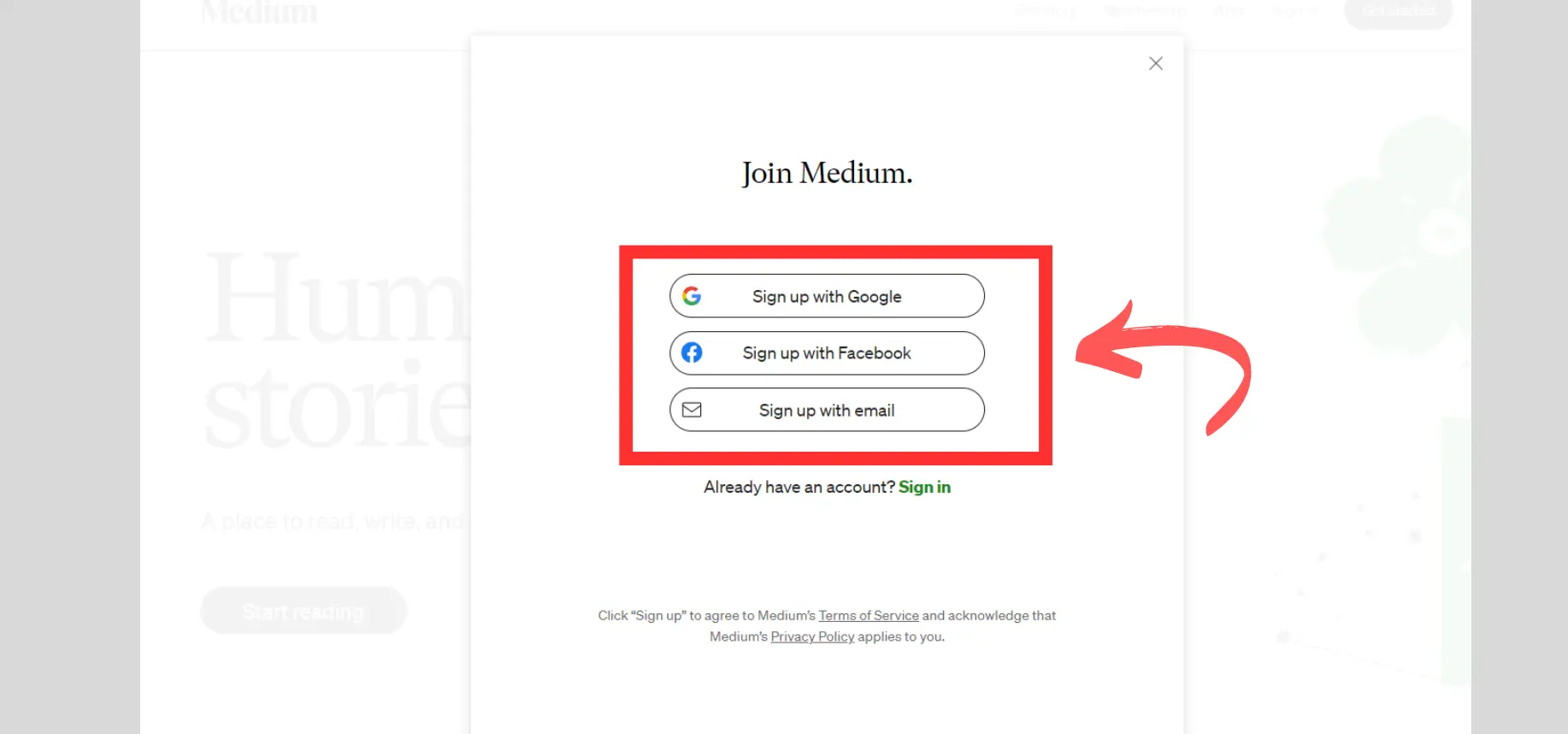 Blogging with Medium