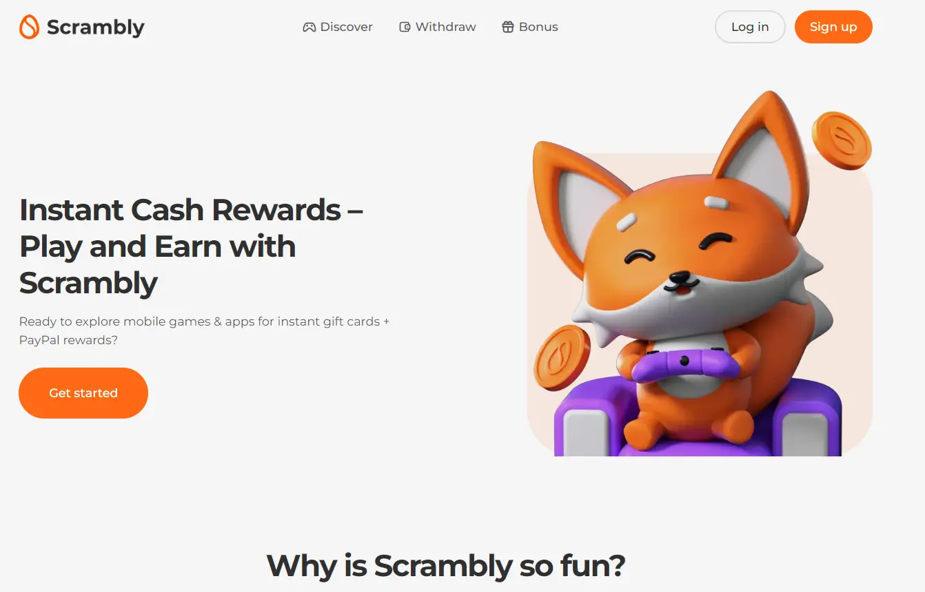 Scrambly is one of the apps that pays $100 a day for completing tasks and offers