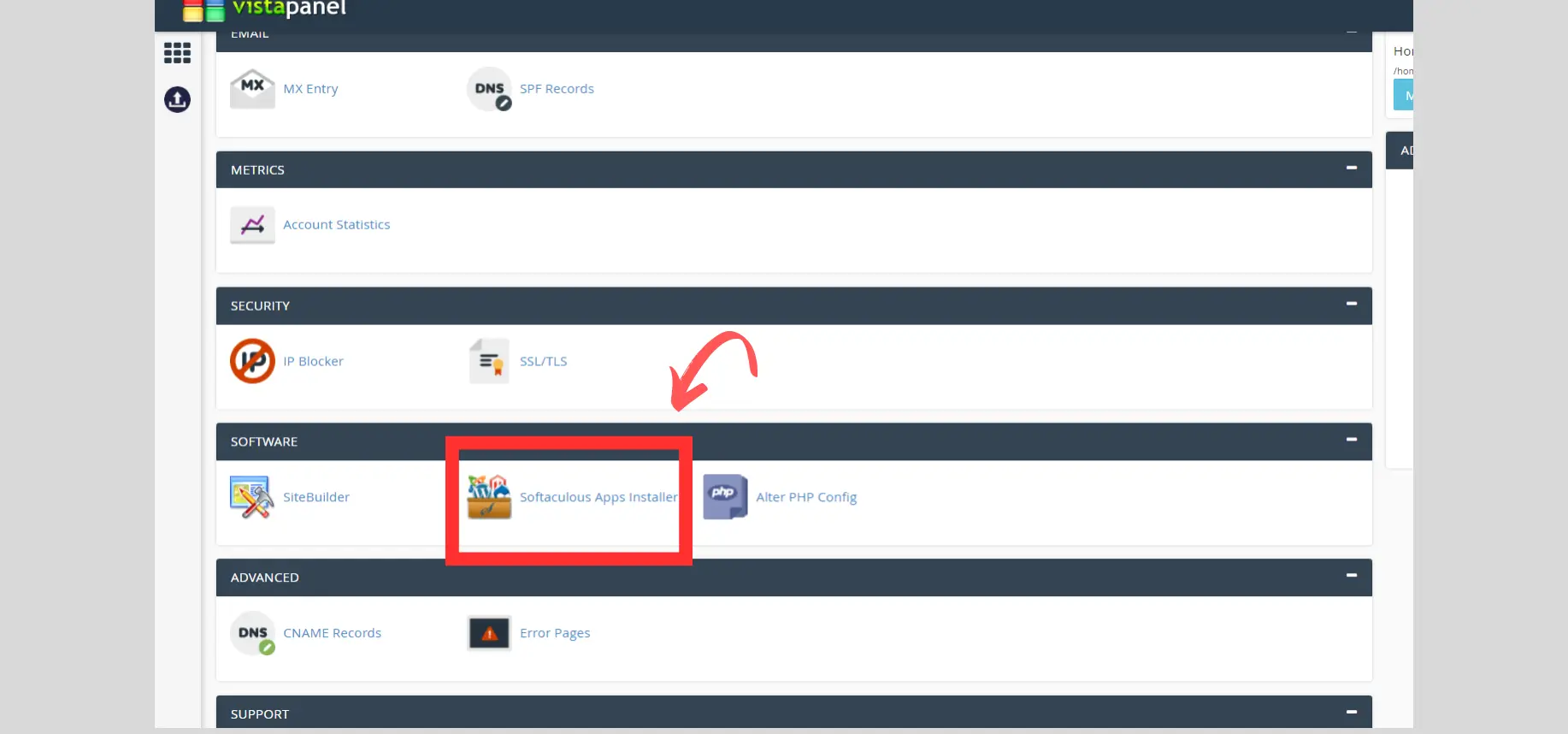 Find Softaculous App Installer - free hosting for blog