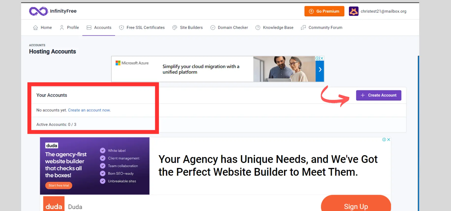 Log In to Your InfinityFree Account - free hosting for blog